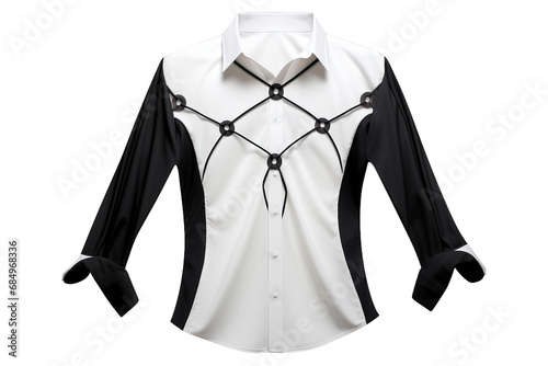 Isolated Stylish Crossover Shirt Look on a transparent background
