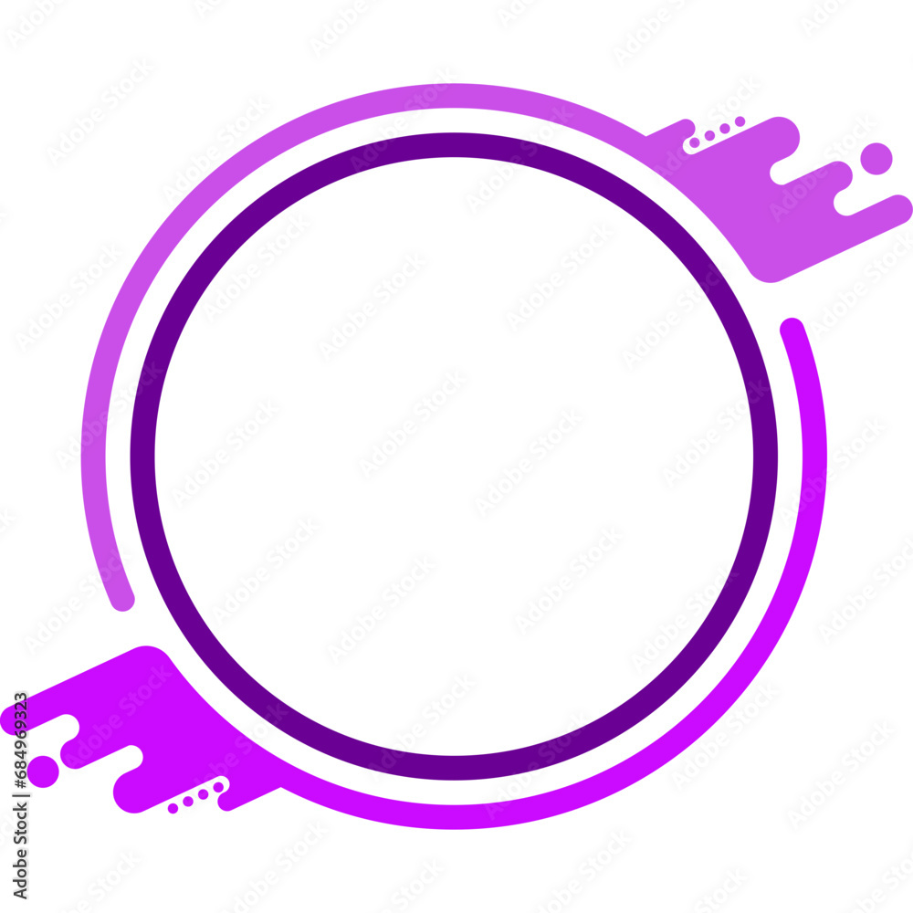Abstract Splash Circle Frame Abstract Splash Circle Frame