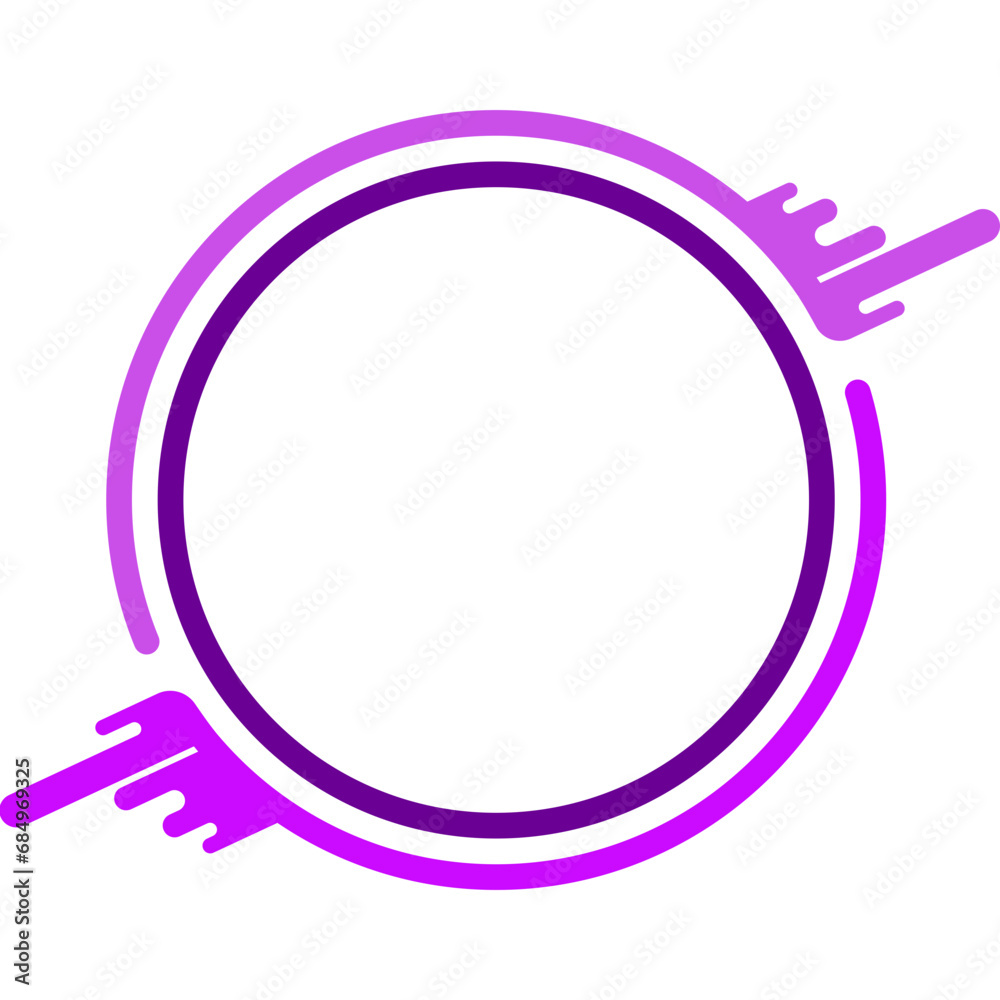 Abstract Splash Circle Frame Abstract Splash Circle Frame