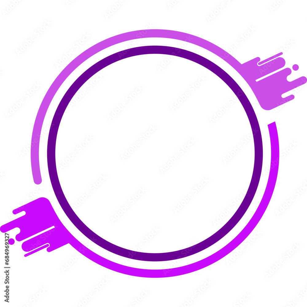 Abstract Splash Circle Frame Abstract Splash Circle Frame