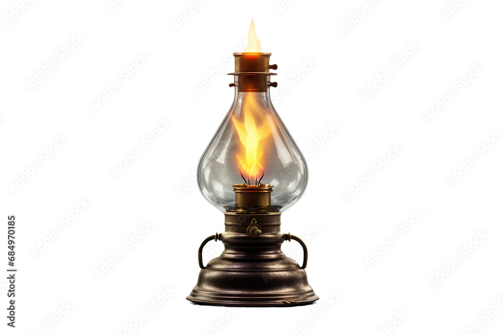 Vintage Lamp Alone Shine on a transparent background