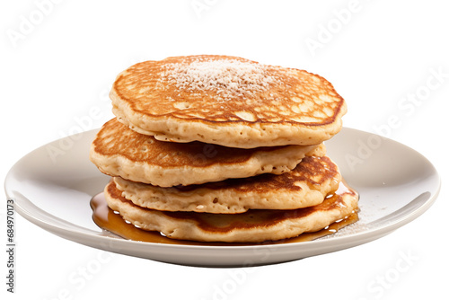 Delicious Pancakes Isolation Scene on a transparent background