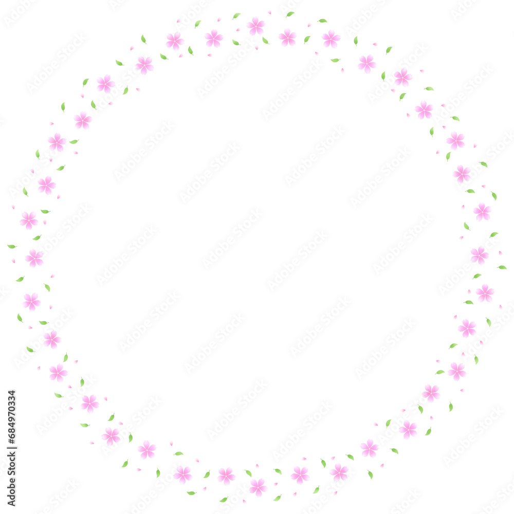 Bright pastel circle frame, flower and heart frame Bright pastel circle frame, flower and heart frame
