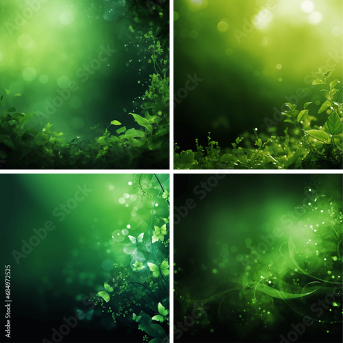 green nature bright summer blurred spring bokeh leaf abstract pattern background light day 