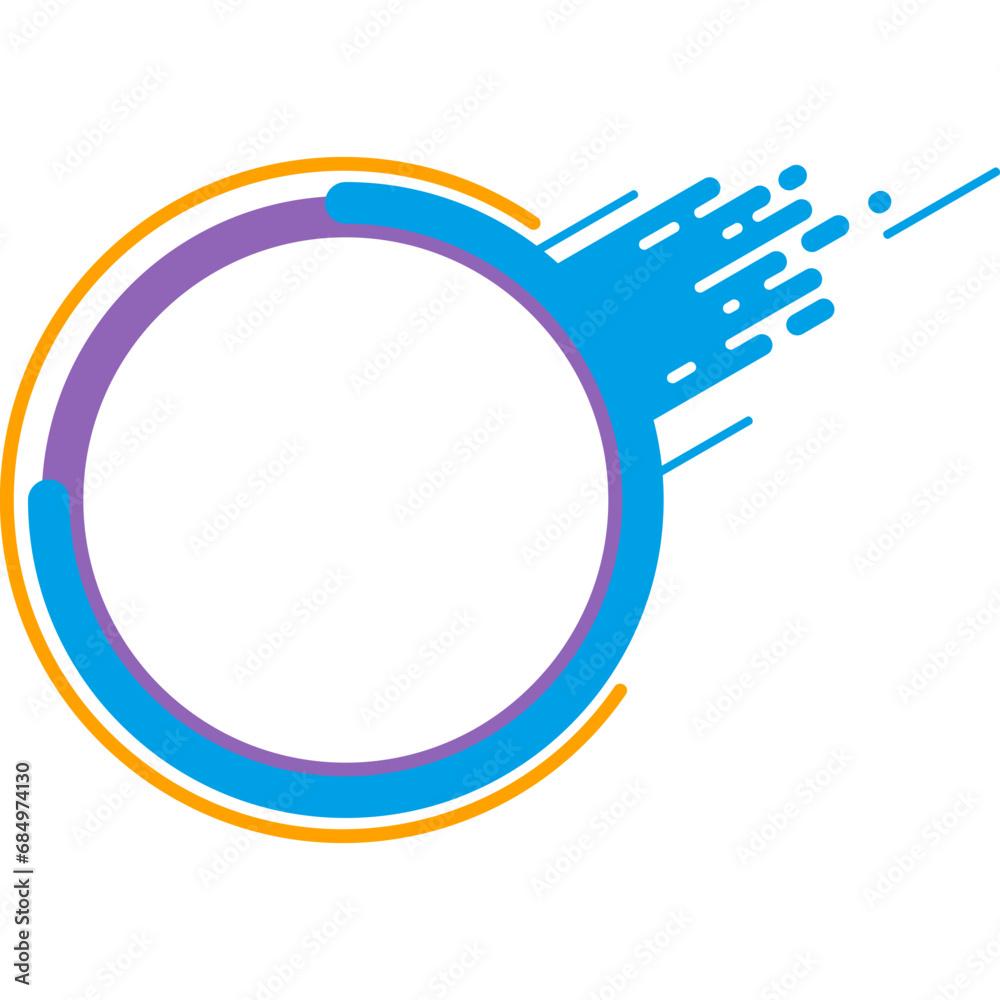 Abstract Splash Circle Frame Abstract Splash Circle Frame
