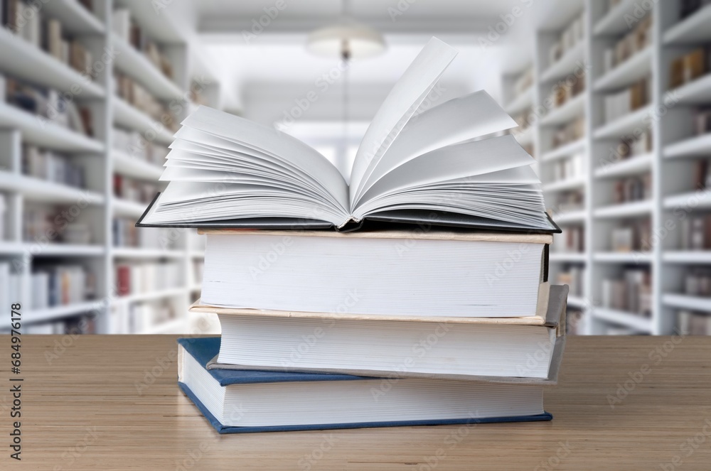Education learning. Book in school library Education learning. Book in school library
