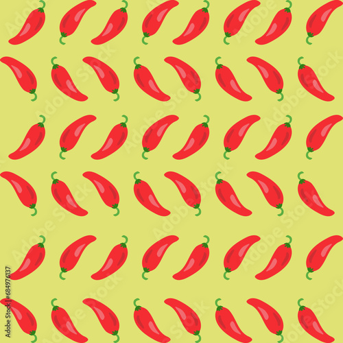 background design with patterns of fruit and vegetables, in vector illustration (ID: 684976137)