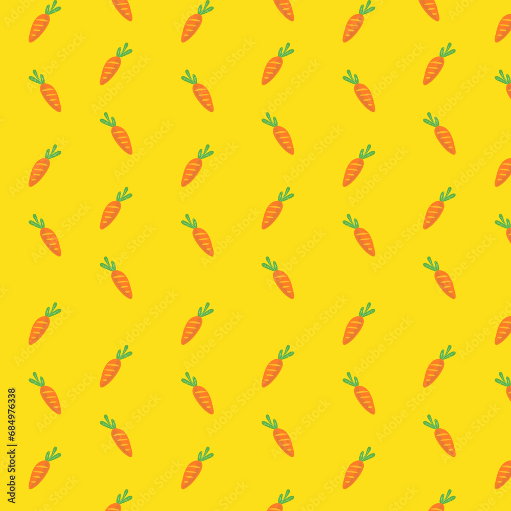 background design with patterns of fruit and vegetables, in vector illustration