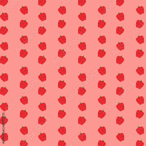background design with patterns of fruit and vegetables, in vector illustration (ID: 684976333)