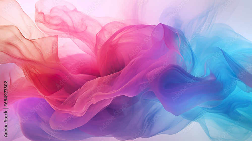 AI generated abstract colorful fluids background