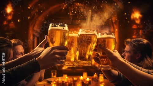 celebration gold beer drink cheers illustration alcohol froth, mug glass, bar foam celebration gold beer drink cheers