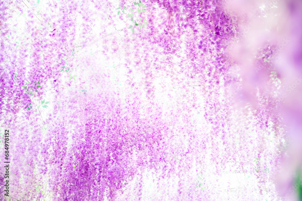 Fantasy wisteria flower sea background material