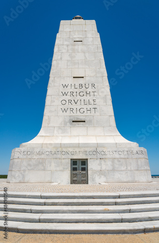 Monument at Wright Brothers National Memorial in North Carolina