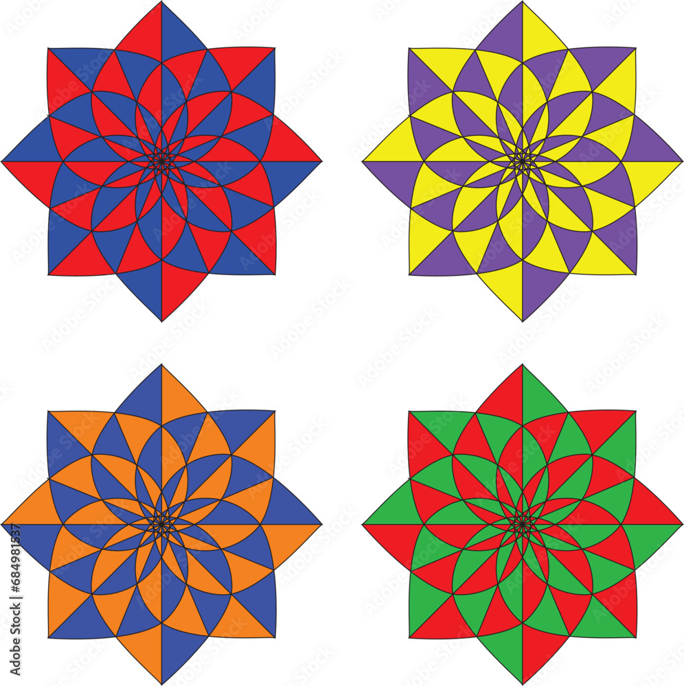 Abstract Posters, Design composition with geometric shapes. Modern pattern. Optical Illusion Background.