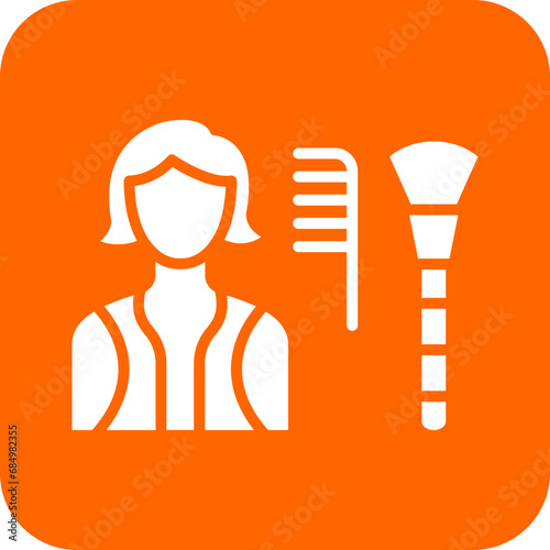 Make Up Artist Female Icon Style