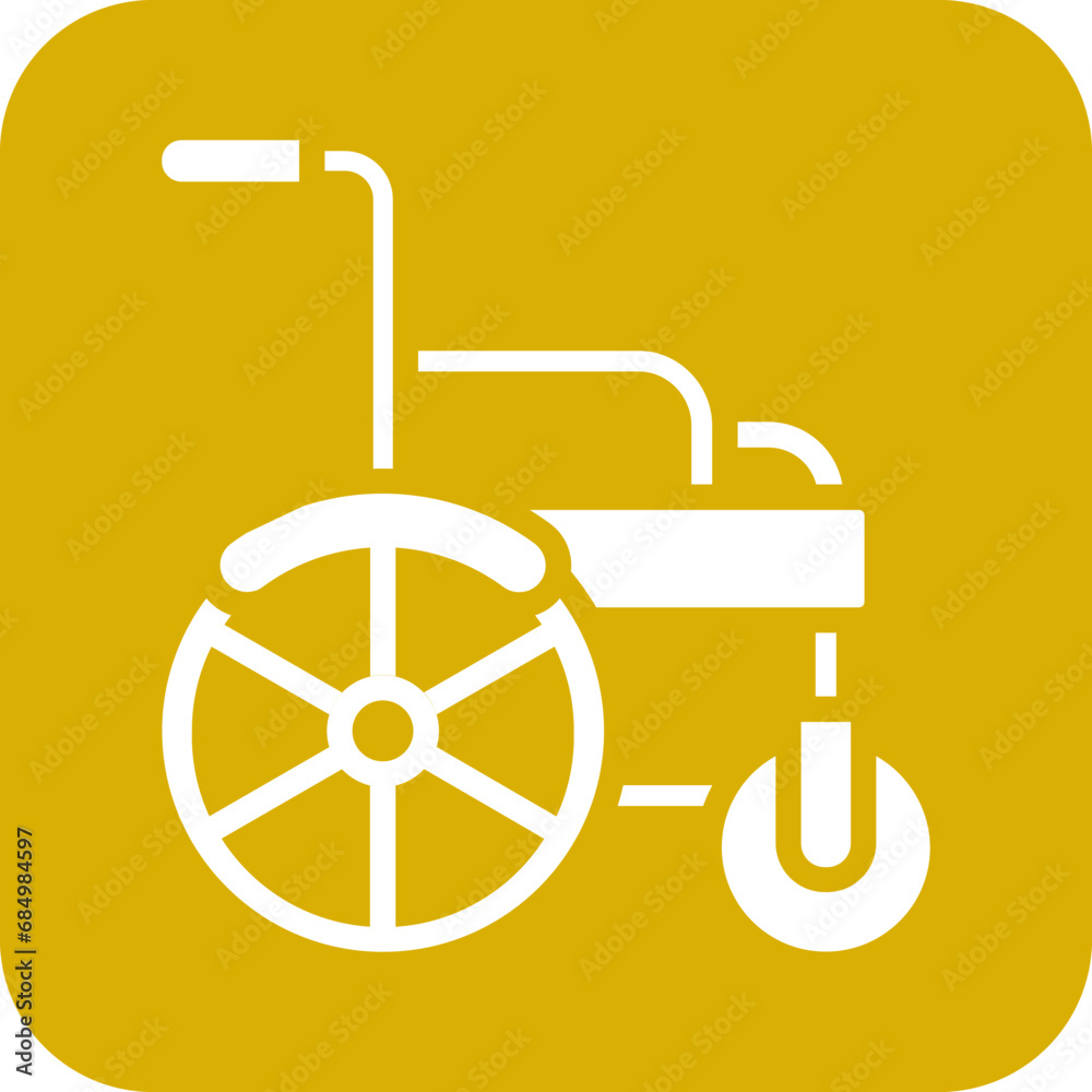 Automatic Wheelchair Icon Style Automatic Wheelchair Icon Style