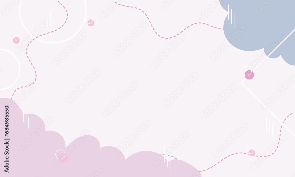 Modern abstract landscape backdrop background design in pastel color