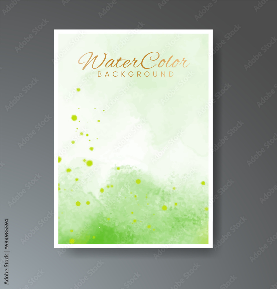 Set of creative hand painted abstract watercolor background. Design for your cover, date, postcard, banner, logo.