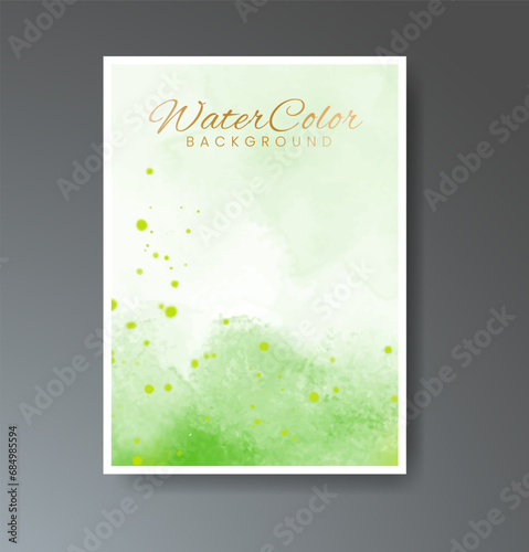 Set of creative hand painted abstract watercolor background. Design for your cover, date, postcard, banner, logo.