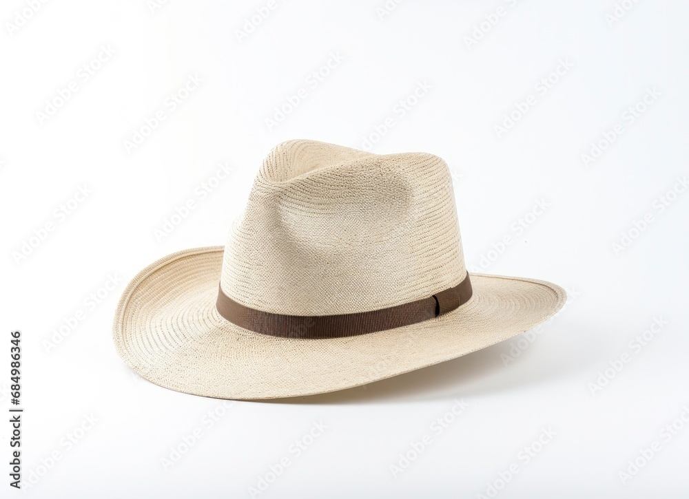 White Hat on a Clean Background