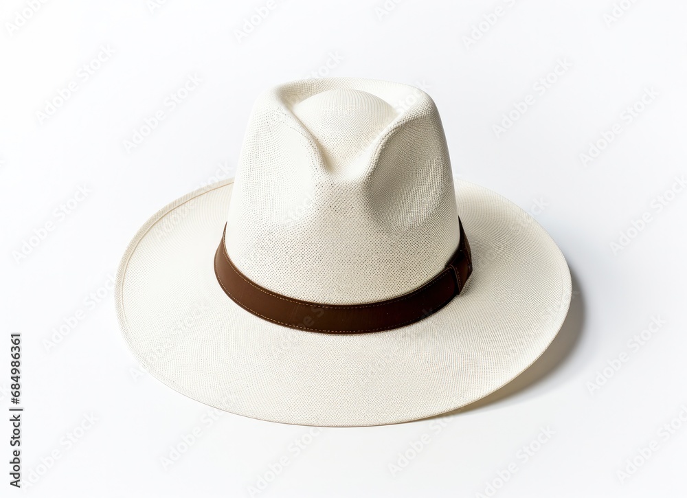 White Hat on a Clean Background