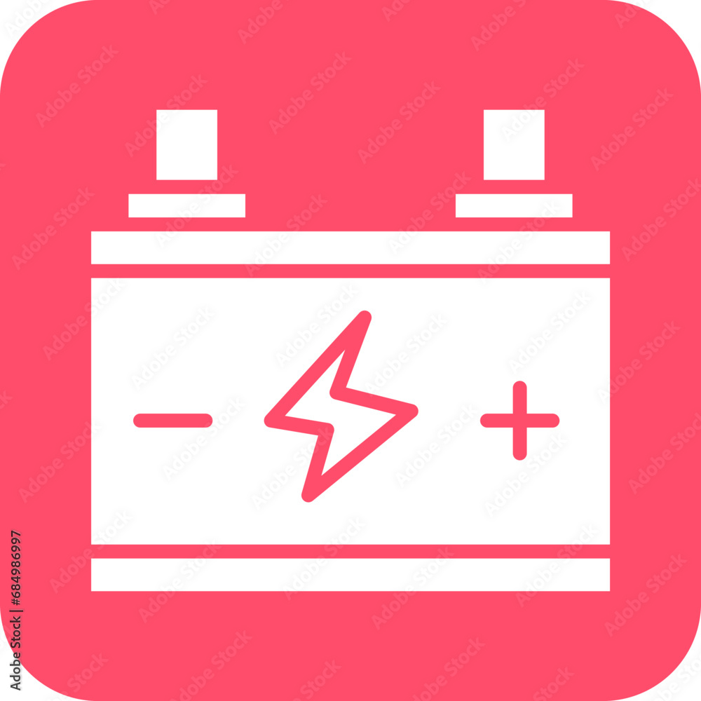 Fototapeta premium Auto Battery Icon Style