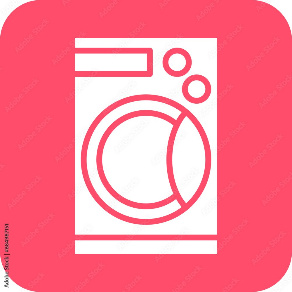 Smart Washing Machine Icon Style Smart Washing Machine Icon Style