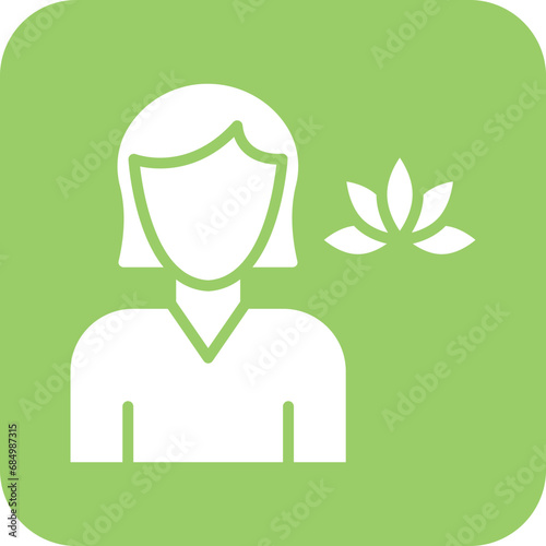 Massage Therapist Icon Style