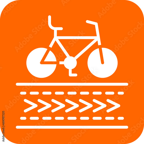 Bike Lane Icon Style
