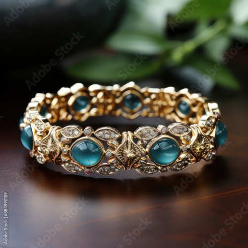 Azure and Gold: The Beaded Bracelet Mystery