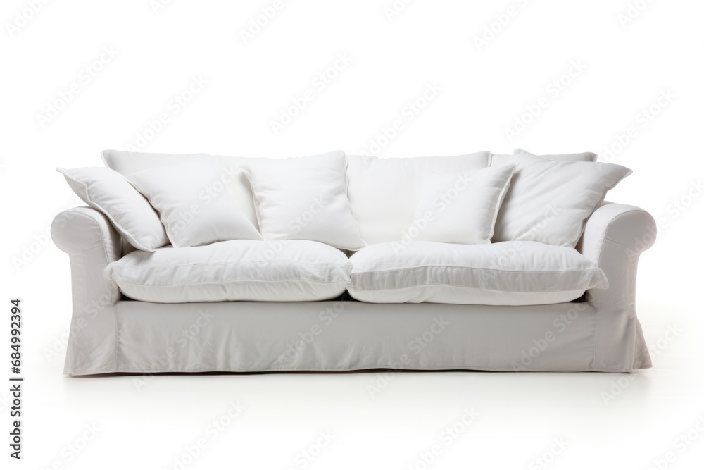 Obraz premium Comfy sofa isolated in white background