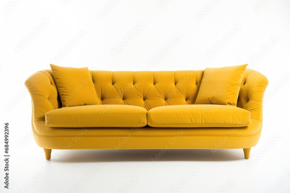 Fototapeta premium Comfy sofa isolated in white background