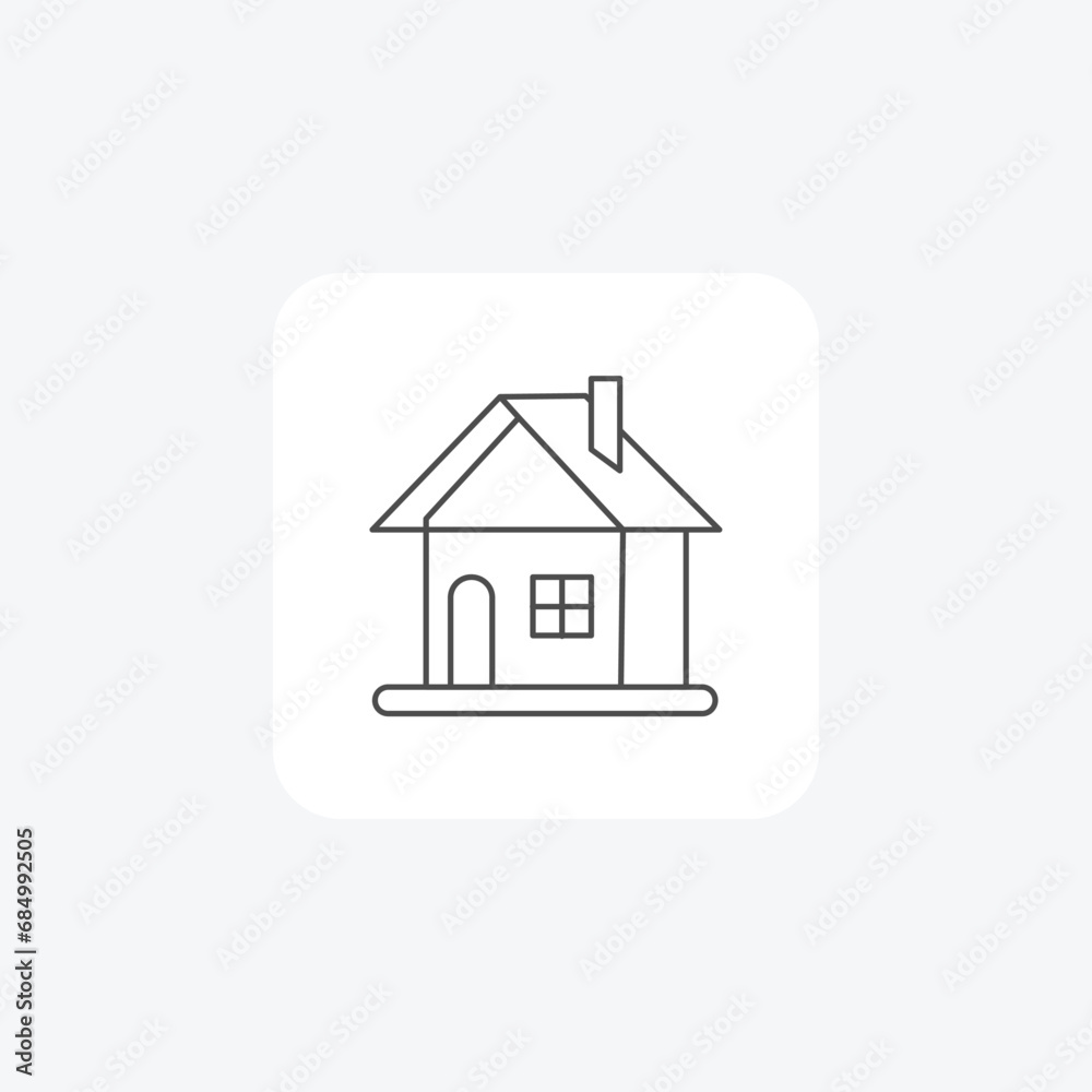 House, HomeSweetHome, ComfortableLiving, ResidentialSpace, DreamHouse, thin line icon, grey outline icon, pixel perfect icon House, HomeSweetHome, ComfortableLiving, ResidentialSpace, DreamHouse, thin line icon, grey outline icon, pixel perfect icon