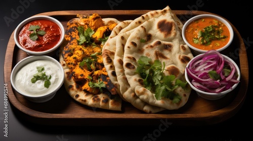 curry naan indian food tandoori illustration roti samosa, masala paneer, tikka lentils curry naan indian food tandoori
