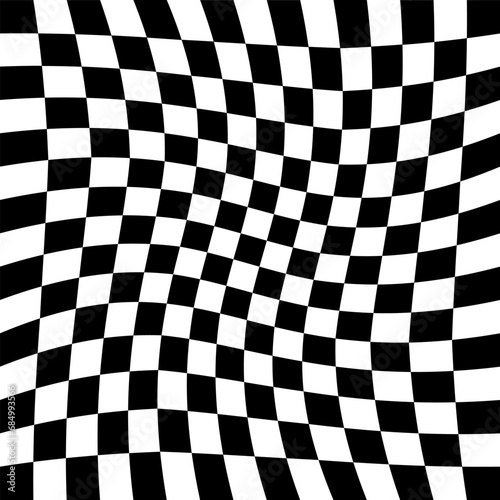 Checkered background Abstract, chess board. pattern black and white texture square shape.
