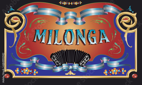 Fileteado Porteño, traditional style of pictorial ornamentation to embellish and decorate cars and buses in the city of Buenos Aires, declared by UNESCO, Intangible Cultural Heritage, Milonga