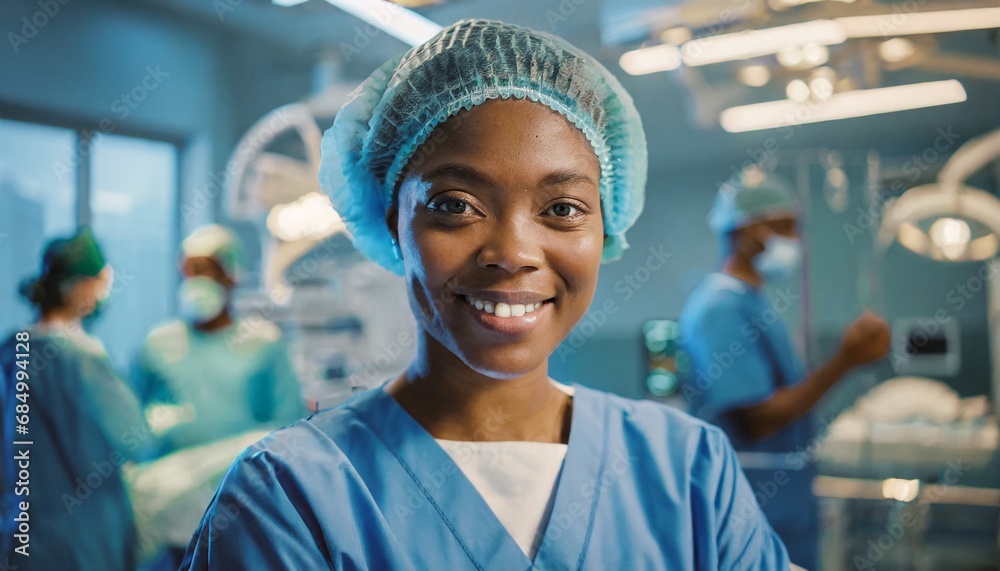 Portrait of the Professional Surgeon Looking Into Camera and Smiling after Successful Operation Portrait of the Professional Surgeon Looking Into Camera and Smiling after Successful Operation