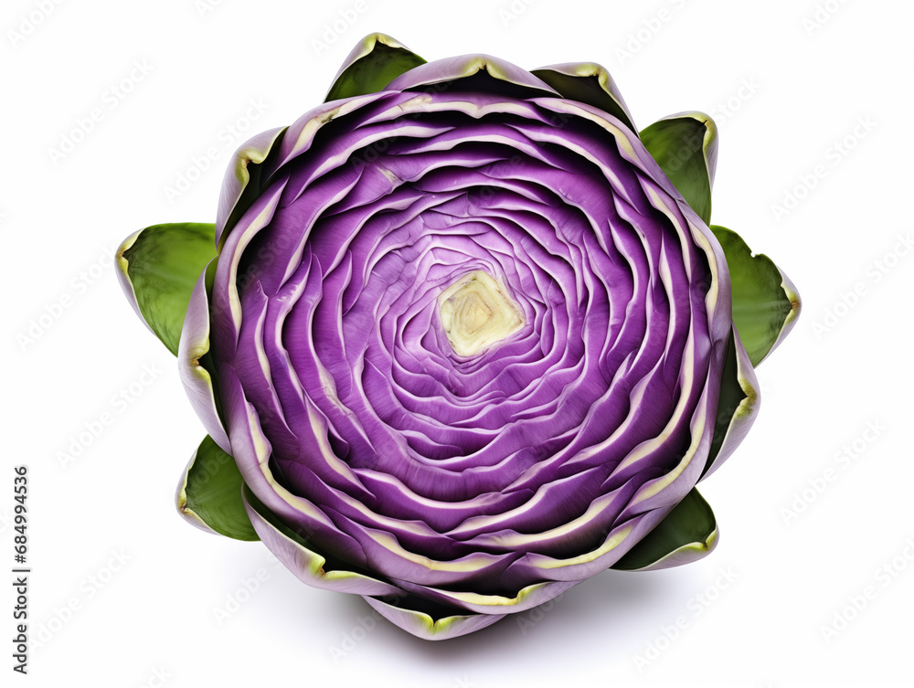 Fresh artichoke whole and in the cut. Isolated on white background for designer. Fresh artichoke whole and in the cut. Isolated on white background for designer.