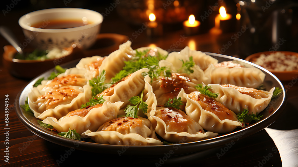 delicious dumplings new year, spring festival