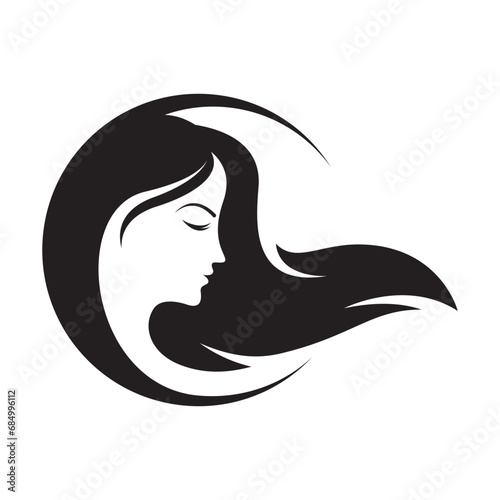 Hair and salon logo images illustration