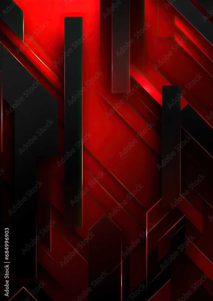 Abstract red black shadow dynamic speed creative design