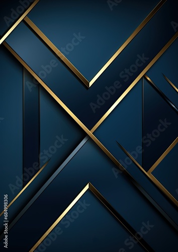 Dark blue triangle background abstract template
