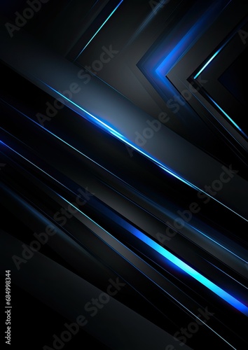 Dark gray abstract background with blue and white light