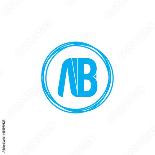 AB Letter logo Design Template Vector. Modern letters A B, A&B Alphabet icon