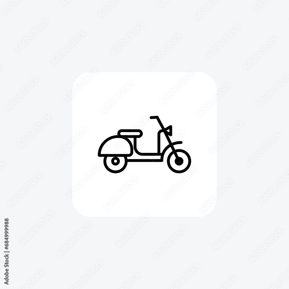 Electric Scooter, Lightweight, Commuter Friendly,Line Icon, Outline icon, vector icon, pixel perfect icon Electric Scooter, Lightweight, Commuter Friendly,Line Icon, Outline icon, vector icon, pixel perfect icon
