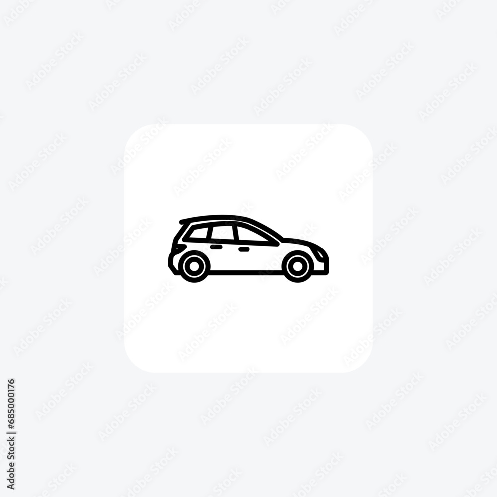 SUV, Off-road Capability Line Icon, Outline icon, vector icon, pixel perfect icon SUV, Off-road Capability Line Icon, Outline icon, vector icon, pixel perfect icon