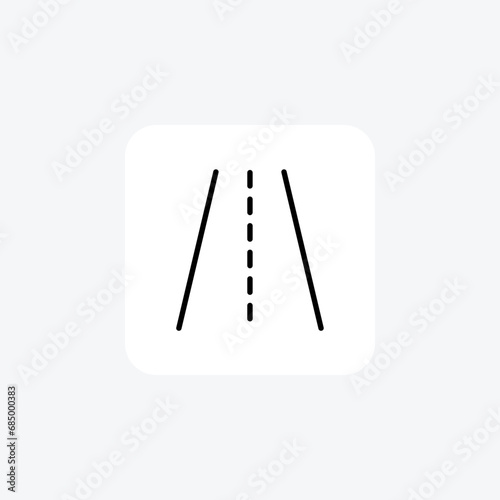 Highway, Freeway, Express Lane,Line Icon, Outline icon, vector icon, pixel perfect icon photo