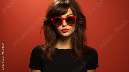 portrait of a woman with sunglasses