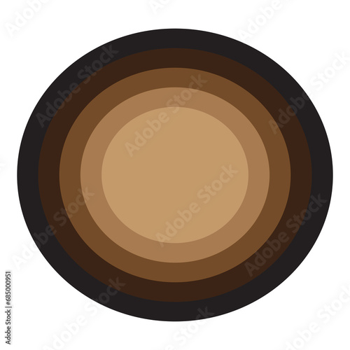 round wooden plate photo