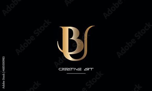 BU, UB, B, U abstract letters logo monogram